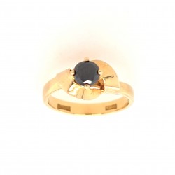 Pre Owned 18ct Black Diamond Ring ZX646